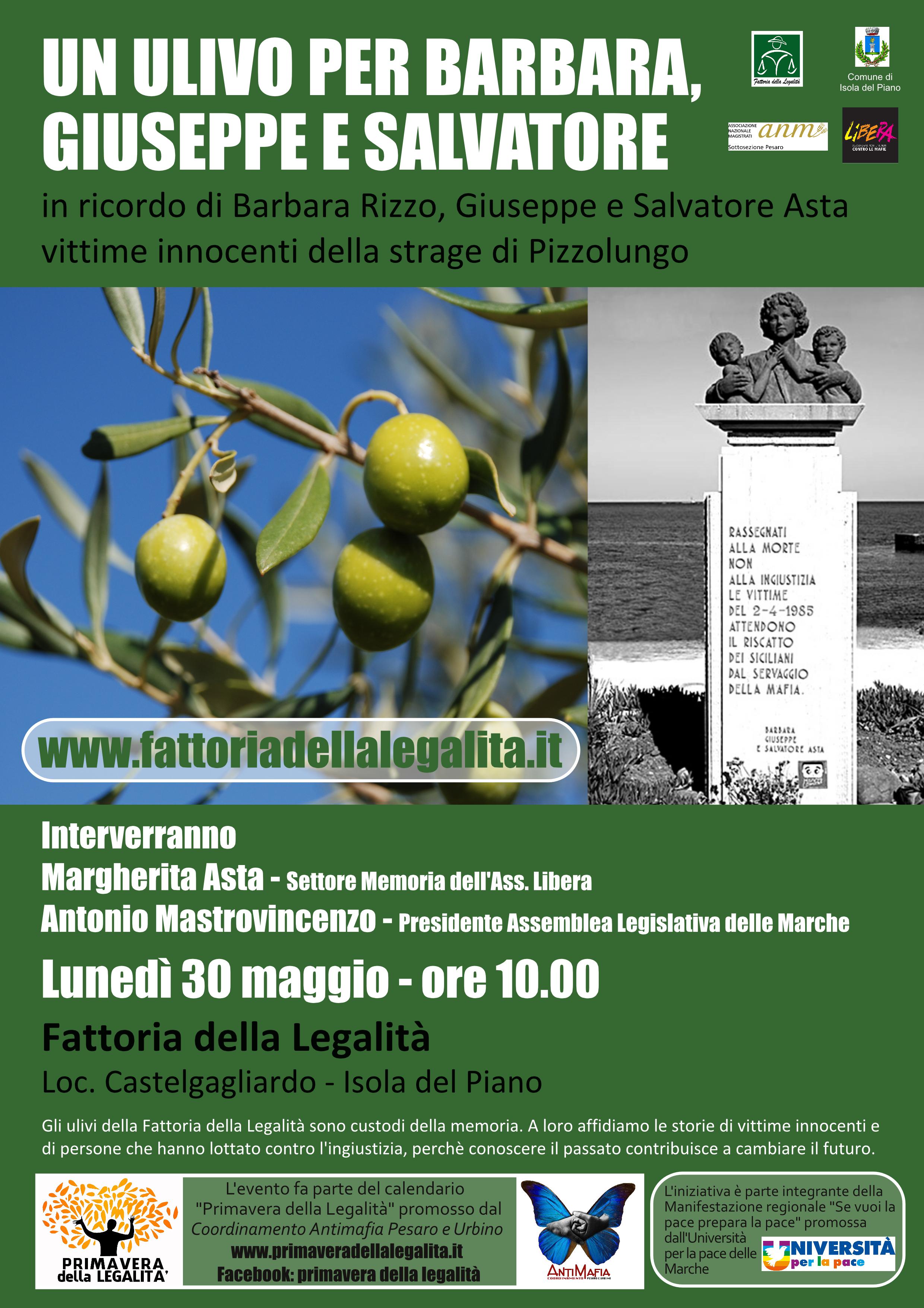 Un olivo per Barbara, Giuseppe e Salvatore